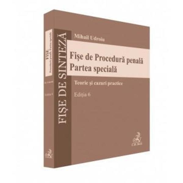 Cu o structura elaborata schematica &537;i cursiva Fi&537;ele de Procedura penala Partea speciala con&539;in comentarii u&537;or de asimilat ale institu&539;iilor de Procedura penala Partea speciala construite într-o maniera logica organizata &537;i totodata aplicativa Fiecare institu&539;ie prezentata este tratata dintr-o dubla perspectiva teoretica &537;i practica structura fi&537;elor permi&539;ând o buna schematizare a informa&539;ieiRiguros 