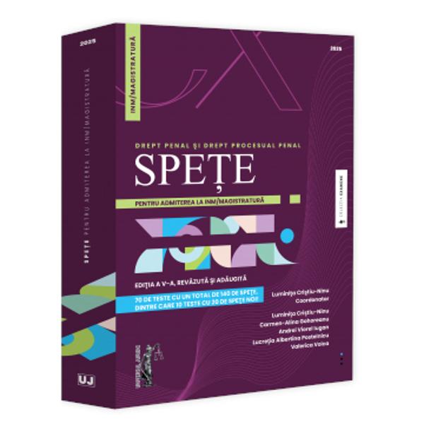 Proba scrisa de verificare a cunostintelor juridice face parte din prima etapa a concursului de admitere la INMîn magistratura urmarind sa puna în eviden&539;a capacitatea de analiza critica si sinteza coeren&539;a în abordare si exprimare în&539;elegerea institu&539;iilor de drept penal &537;i procesual penal fiind conceputa în ansamblul concursului &537;i perceputa de catre candida&539;i ca fiind cea mai dificila dintre 