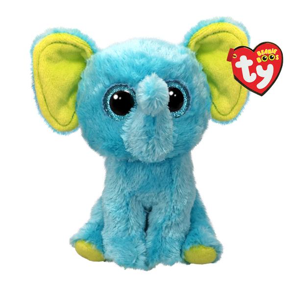 Jucarie de plus TY Beanie Boos - Trunckles elefant albastru 15 cm