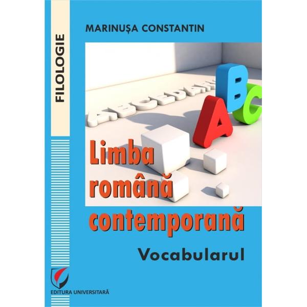 Cartea Marinusei Constantin are tot ce ii trebuie pentru a&8209;si implini menirea de „suport de curs” Pe de o parte autoarea sintetizeaza informatiile cele mai recente si cele mai autorizate cu privire la problematica vasta si mereu innoita a lexicului unei limbi naturale Pe de alta parte organizarea prezentarii acestui bogat material de lucru respecta principiul didactic al accesibilitatii Astfel spus lucrarea se afla in punctul de echilibru intre un tratat stiintific si 