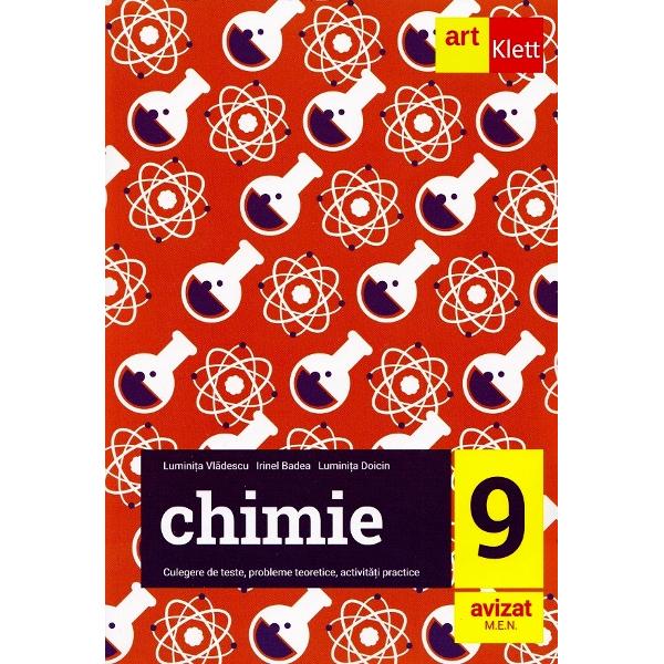 Chimie Culegere de teste probleme teoretice activitati practice pentru clasa a IX-aPrezentul auxiliar a fost avizat de Ministerul Educatiei si Cercetarii prin Ordinul nr 3022 din 8012018 si se regaseste la pozitia 209 din anexa Ordinului Aceasta lucrare a fost realizata in conformitate cu programa scolara in vigoare aprobata prin ordinul ministrului educatiei cercetarii si inovarii nr 509909092009  Cartea 