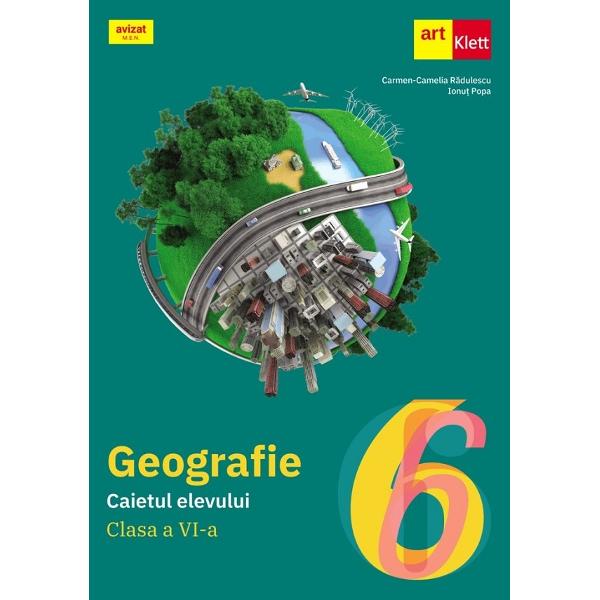 Geografie Caietul elevului pentru clasa a IV-aPrezentul auxiliar a fost avizat de Ministerul Educatiei Nationale prin Ordinul nr 3530 din 04042018 si se regaseste la pozitia nr283 din anexa OrdinuluiLucrare in conformitate cu Programa scolara in vigoare pentru disciplina Geografie clasele a V-a - a VIII-a aprobata prin OM nr 339328022017Contine filme educationale si modele 3D interactive accesibile prin scanarea cu telefonul mobil sau cu tableta a unui 