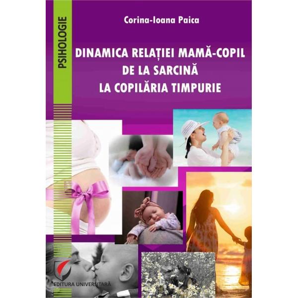 Lucrarea de fata reprezinta un ansamblu de studii longitudinale care vizeaza aspecte ale fundamentarii teoretice din domeniul psihologiei prenatale si postnatale si studii actuale cu privire la problematica dinamicii relatiei dintre mama si copil incepand din etapa prenatala si pana in copilaria timpurie In prezent exista un interes deosebit pentru analiza interactiunilor mama-copil ca precursor al dezvoltarii emotionale si comportamentale sanatoase a fiintei umane In acest sens au aparut 
