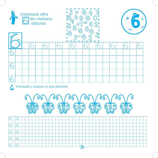Caiet de scriere matematica clasa pregatitoare