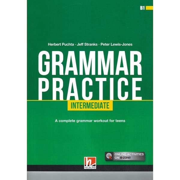 Grammar Practice is a series of four books that helps teen students to explore understand and practise grammar from beginner to intermediate level in situational and meaningful contextsGrammar Practice is ideal for practising and revising grammar both at school and at homePLUS on e-zoneOnline activities featuring Professor Grammar and his friend the robot help the students to discover grammar Animations facilitate the noticing of grammatical forms and special 
