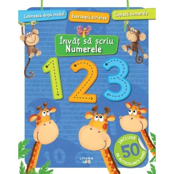 Cu multe autocolante mari de g&259;sit &537;i potrivit ilustra&355;ii de colorat &537;i numere de copiat aceast&259; carte de activit&259;&355;i este gândit&259; special pentru a u&537;ura înv&259;&355;area num&259;ratului &537;i a scrierii &537;i a o face distractiv&259;- dezvolt&259; abilit&259;&355;ile de concentrare &537;i observare- îmbun&259;t&259;&355;e&537;te coordonarea mân&259;-ochi- încurajeaz&259; 