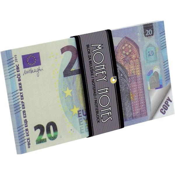 Hartie 90 gm2pe carton 230 gm2dimensiune 133 x 72 mmNumar de pagini 70O grila de scris pe cealalta parte a hartieiAcest carnet are un design distinctiv care imita bancnota de 20 de euro oferind un aspect elegant si interesantEste ideal pentru notite personale scolare sau de birouFormat compact usor de transportat si de utilizat în diverse situatiiCoperta durabila si pagini de calitate care asigura o scriere confortabila