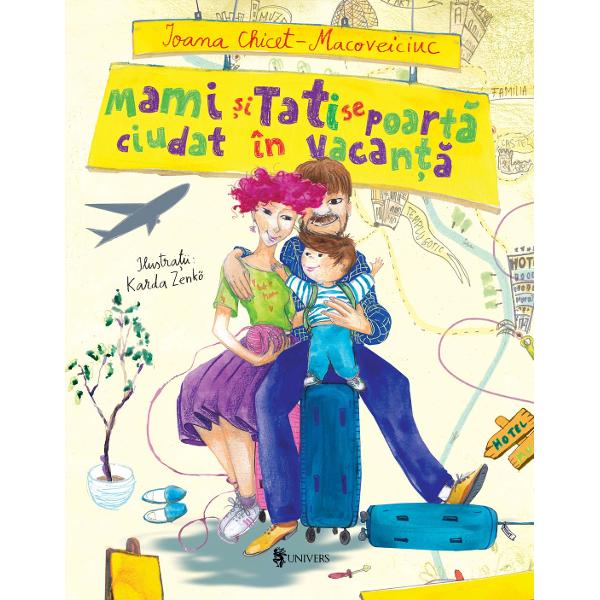 În noua carte a Ioanei Chicet-Macoveiciuc Mami &537;i Tati se poart&259; ciudat în vacan&539;&259; îndr&259;gitele personaje ale seriei – Mami Tati &537;i Micu&539; – revin cu noi aventuri amuzante de data aceasta într-o vacan&539;&259; în care p&259;rin&539;ii fac lucrurile cele mai ciudate cu putin&539;&259;  Cine spune c&259; doar copiii fac mofturi 