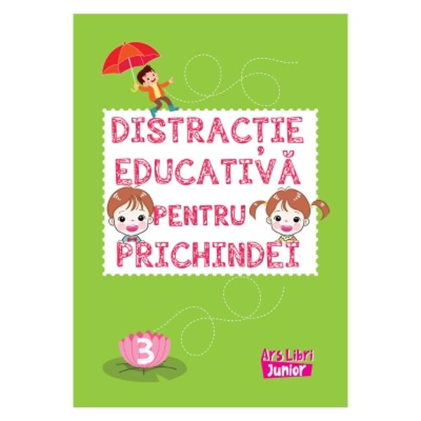 O c&259;rticic&259; în care cei mici vor descoperi activit&259;&539;i captivante care îmbin&259; înv&259;&539;area cu joaca Prichindeii se vor întâlni cu provoc&259;ri precum potrive&537;te forma g&259;se&537;te umbra une&537;te jum&259;t&259;&539;ile g&259;se&537;te drumul une&537;te punctele &537;i coloreaz&259; mare-mic ghice&537;te imaginea &537;i multe alteleIdeal&259; pentru dezvoltarea gândirii logice &537;i 