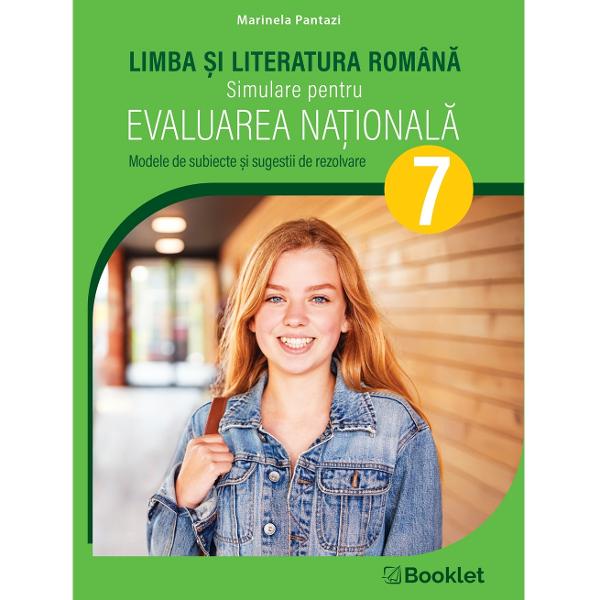 LIMBA &536;I LITERATURA ROMÂN&258; Simulare pentru Evaluarea Na&539;ional&259; clasa a VII-a vine în sprijinul elevilor care se preg&259;tesc pentru sus&539;inerea examenului de la finalizarea gimnaziuluiLucrarea con&539;ine• 20 de teste adaptate programei de clasa a VII-a realizate în conformitate cu noile modele de subiecte propuse de Ministerul Educa&539;iei &537;i Cercet&259;rii;• 10 modele complete de rezolvare &537;i 10 