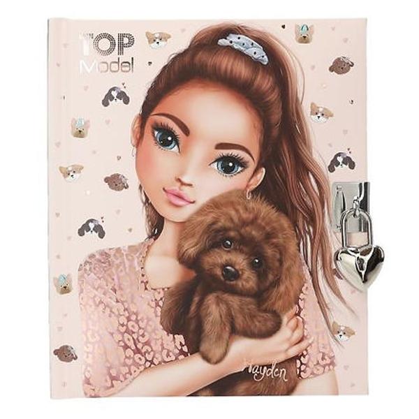 Pentru secrete si ganduri Jurnalul TOPModel Doggy cu lacat In forma de inima motiv grozav de model si o multime de catei draguti are 192 de pagini interioare liniate fin si ilustrate dragut