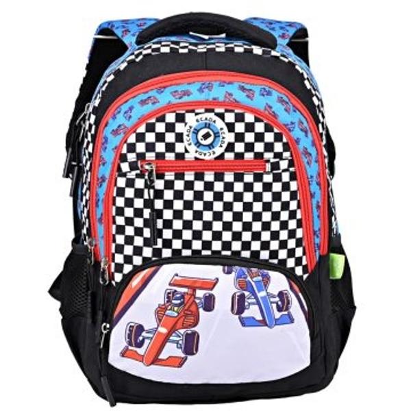 Ghiozdan ECADA – Pentru Pasiunea Ta pentru Vitez&259; &537;i StilCu un design inspirat de cursele auto acest ghiozdan are detalii colorate &537;i grafice dinamice cu ma&537;ini de curse ce adaug&259; un aer aventuros &537;i modern Ideal pentru &537;colarii care vor un ghiozdan energic func&539;ional &537;i cu personalitateCaracteristici principaleDesign sportiv &537;i dinamic Detalii alb-negru combinate cu 