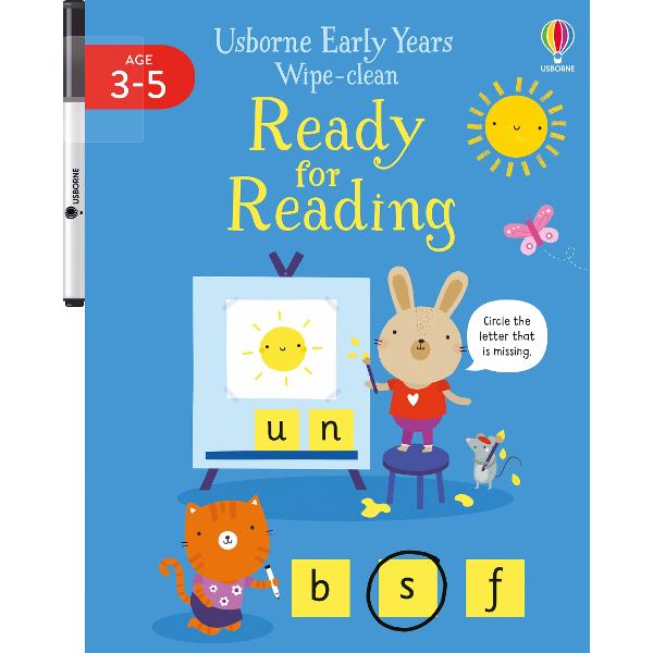 Perfect preparation for starting school this fun book helps children develop pen control and practise essential pre-reading and reading skills taught in the Early Years Foundation Stage The engaging activities and friendly animals help build confidence in letter sound and word recognition There are things to spot and draw on every page and pictures and letters to trace over with the special pen The first part of the book focuses on pre-reading activities and then moves on to matching 