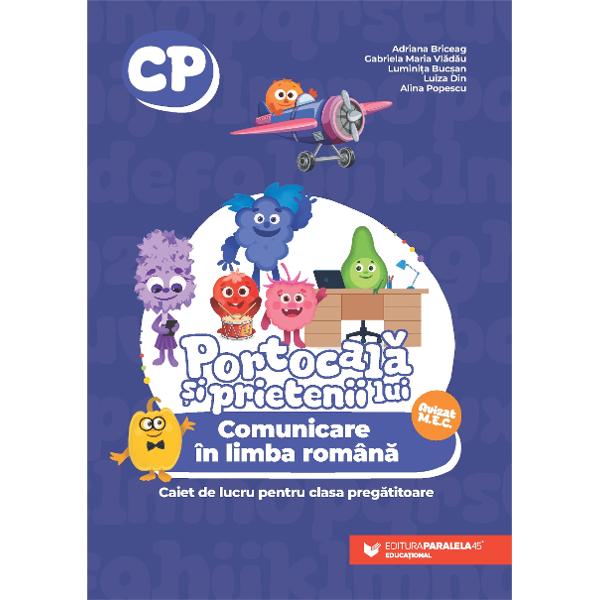 Auxiliarul Portocal&259; &537;i prietenii lui Comunicare în limba român&259; Caiet de lucru pentru clasa preg&259;titoare urmeaz&259; cu fidelitate programa &537;colar&259; în vigoare fiind destinat utiliz&259;rii pe parcursul întregului an &537;colar Activit&259;&539;ile de înv&259;&539;are sunt graduale pornind de la elemente grafice simple ce intr&259; în alc&259;tuirea literelor mari de tipar continuând progresiv cu scrierea 