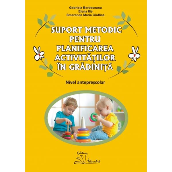 Aceast&259; lucrare con&539;ine Planificarea anual&259; a temelor de studiu &537;i a temelor s&259;pt&259;mânale independente dar &537;i Planificarea activit&259;&539;ilor s&259;pt&259;mânale care cuprinde Categoriiletipurile de activit&259;&539;i de înv&259;&539;are Jocuri &537;i activit&259;&539;i liber-alese Rutine &537;i tranzi&539;ii &537;i Activit&259;&539;ile tematice Jocul Activit&259;&539;i artistice &537;i de 