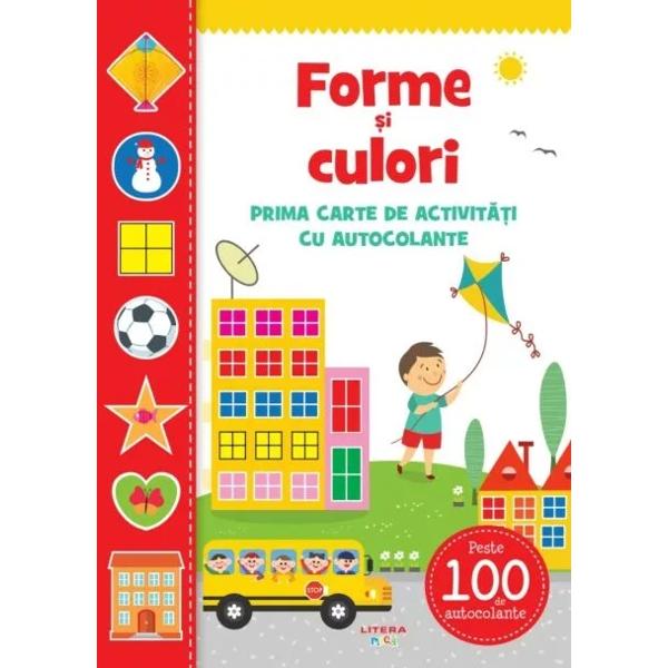 O carte cu autocolante perfect&259; pentru a-i introduce pe copii &icirc;n lumea formelor &537;i a culorilorCele peste 100 de autocolante pline de culoare ofer&259; celor mici prilej de joac&259; &icirc;n timp ce &icirc;nva&355;&259; Autocolantele cu litere &537;i cu imagini &icirc;i ajut&259; s&259;-&537;i dezvolte creativitatea abilit&259;&355;ile motorii &537;i cele logice C&259;r&355;ile din aceast&259; serie sunt ideale pentru 