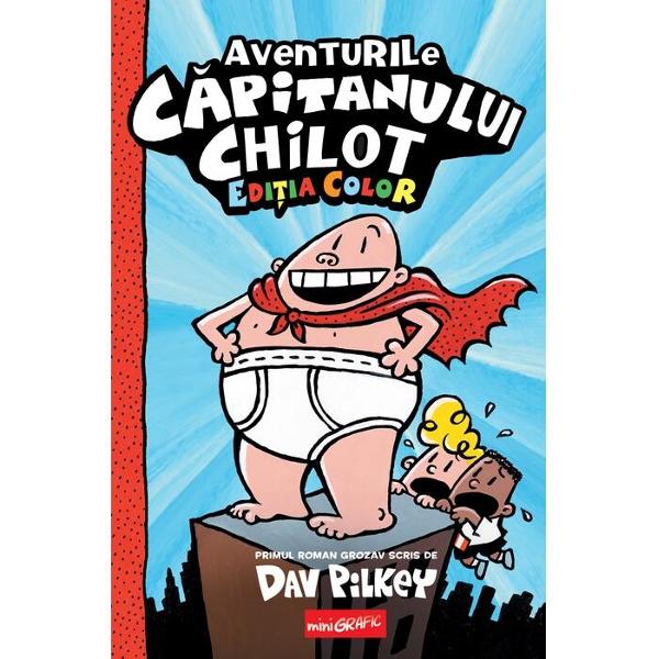 Umor copil&259;resc aventuri pline de fantezie &537;i mesaje educative potrivite pentru copiii cu vârsta între 8 &537;i 12 aniGeorge Beard &351;i Harold Hutchins sunt clovnii clasei a patraSingurul lucru care le place mai mult decât s&259; fac&259; farse este s&259; creeze benzi desenate &350;i împreun&259; îl inventeaz&259; pe cel mai grozav supererou din &351;coala lor primar&259; C&259;pitanul Chilot Identitatea lui e 