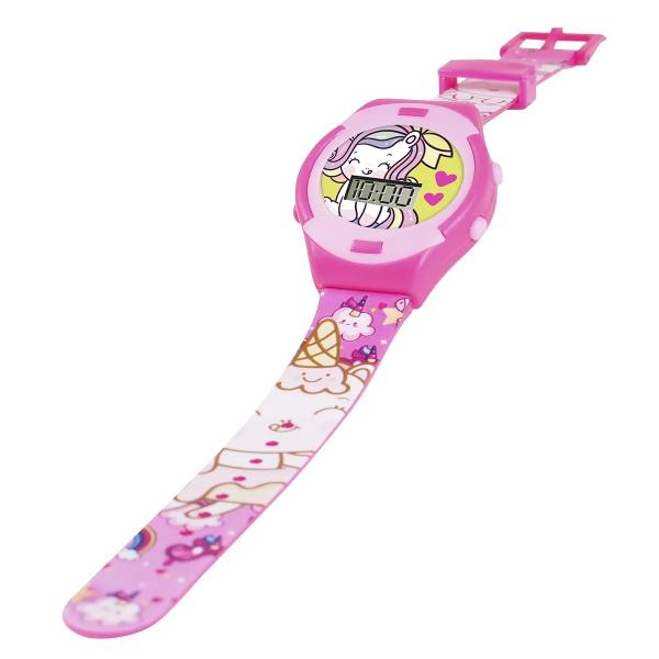 Ceas digital roz Kawaii