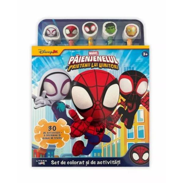 D&259; frâu liber creativit&259;&539;ii cu acest set de colorat &537;i de activit&259;&539;i marca P&259;ienjenel &537;i prietenii s&259;i uimitori Plin de activit&259;&539;i interesante &537;i pagini de colorat setul include cinci creioane colorate &537;i cinci gume de &537;ters Elibereaz&259; supereroul din tine pentru distrac&539;ie f&259;r&259; sfâr&537;it