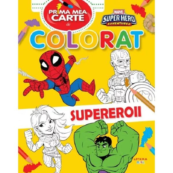 Fa cunostinta cu Spider-Man si prietenii lui Lumea supereroilor asteapta sa o coloreziIlustratii color