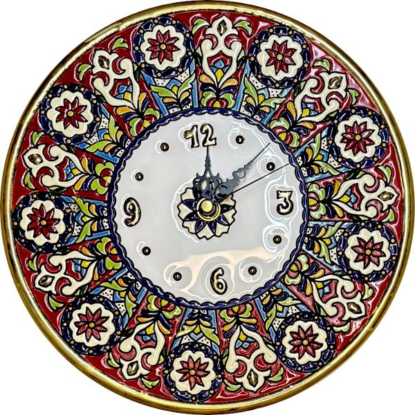 Ceas din ceramic&259; spaniol&259; pictat &537;i aurit manual – Diametru 23 cmAdaug&259; un strop de rafinament în casa ta cu acest ceas unic realizat din ceramic&259; spaniol&259; de calitate Decorat manual &537;i aurit cu aten&539;ie este creat prin metoda tradi&539;ional&259; cuerda seca 