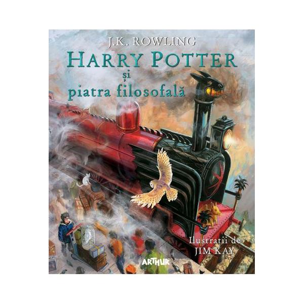 Via&539;a lui Harry Potter se schimb&259; pentru totdeauna în ziua anivers&259;rii a unsprezece ani când uria&537;ul Rubeus Hagrid îi aduce o scrisoare &537;i  câteva ve&537;ti uimitoare Harry Potter nu-i vreun b&259;iat obi&537;nuit e vr&259;jitor O aventur&259; extraordinar&259; st&259; s&259; înceap&259;Prima edi&539;ie ilustrat&259; din magica serie clasic&259; scris&259; de JK Rowling este în&539;esat&259; cu 