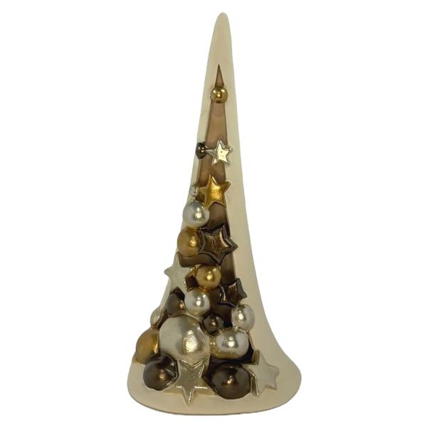 &10024; Brad de Cr&259;ciun din ceramic&259; cu LED – 33 cm decorat manual &10024;Adaug&259; farmecul s&259;rb&259;torilor în casa ta cu acest brad de Cr&259;ciun realizat din ceramic&259; &537;i decorat manual cu aten&539;ie la detalii&128313; Design 