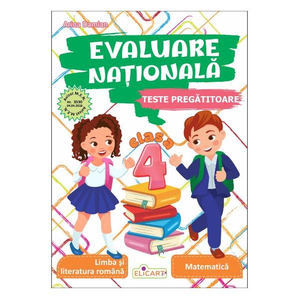 Prin diversitatea temelor abordate atât la limba român&259; cât &537;i la matematic&259; prezentul auxiliar se constituie într-un instrument eficient de preg&259;tire a &537;colarului pentru Evaluarea Na&539;ional&259; de la sfâr&537;itul clasei a IV-aLucrarea este conceput&259; dup&259; modelul testelor elaborate de MEC elevii familiarizându-se cu diferite tipuri de testeTestele de limba român&259; pun 