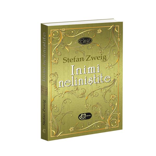 Stefan Zweig 1881-1942 romancier dramaturg &537;i jurnalist austriac a fost unul dintre cei mai faimo&537;i autori din lume Inimi nelini&537;tite este unicul roman al scriitorului o oper&259; din ultima etap&259; de crea&539;ie a acestuia Autorul g&259;se&537;te în acest roman expresia suprem&259; biruitoare în comp&259;timire înf&259;&539;i&537;ând adev&259;rul jalnic &537;i totu&537;i sublim al vie&539;ii El expune cu o 