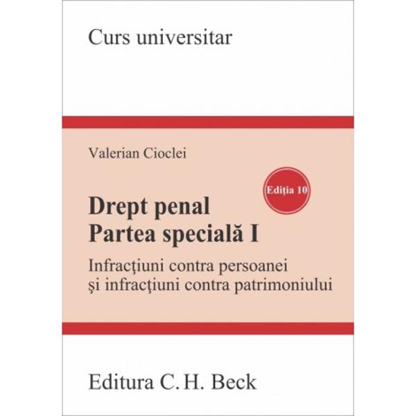 Partea special&259; a dreptului penal privit&259; ca &351;tiin&355;&259; ori ca disciplin&259; de studiu are menirea de a facilita în&355;elegerea incrimin&259;rilor &351;i a modului în care diferite fapte penale pot fi încadrate în tiparele fixate de legiuitor Este o opera&355;ie de transpunere în formule adic&259; în articole de lege a unor fapte de via&355;&259; considerate intolerabile pentru derularea normal&259; a rela&355;iilor 