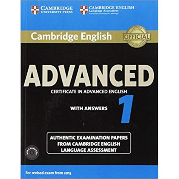 our official examination papers for the 2015 revised Cambridge English Advanced CAE examination from Cambridge English Language Assessment These examination papers for the 2015 revised Cambridge English Advanced CAE exam provide the most authentic exam preparation available allowing candidates to familiarise themselves with the content and format of the exam and to practise useful exam techniques The Students Book with answers is perfect for independent exam practice The 