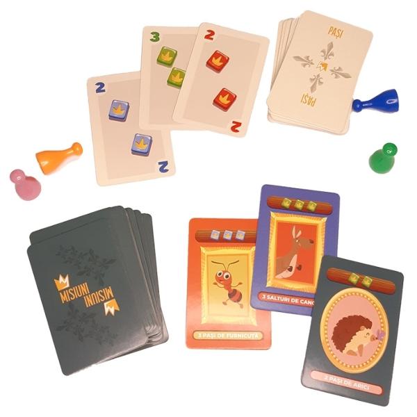 To&539;i supu&537;ii din regat vor s&259;-l vad&259; pe-mp&259;rat Dar numai unul poate avea aceast&259; onoare În acest joc educativ trebuie s&259; te întreci cu adversarii &537;i s&259; fii primul care ajunge la palatul împ&259;r&259;tesc Alege cele mai potrivite misiuni gestioneaz&259; cu aten&539;ie resursele pe care le ai rezolv&259; adun&259;ri simple &537;i parcurge traseul folosindu-te de abilit&259;&539;ile tale de 