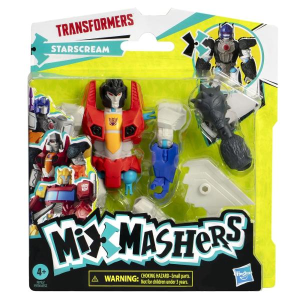 Chiar si cel mai puternic erou are nevoie uneori de o mana de ajutor picior pumn sau accesoriu Figurina Transformers de colectie MixMashers prezinta piese si componente care se desprind si se imbina pentru a crea figurine personalizate unic Cu 16 puncte de conectare figurina de actiune robot MixMashers Transformers la scara de 12 cm 5 inch este dotata cu conectori universali pentru compatibilitate si durabilitate pe intreaga gama Vrei si mai multe puteri combinate Colecteaza accesorii 