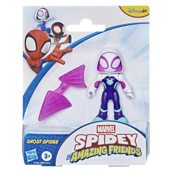 Setul Marvel Spidey si prietenii sai uimitori aduce in prim plan figurine colorate si distractive inspirate din serialul indragit Disney Jr Copiii pot intra in actiune alaturi de Miles Spin&rdquo Morales Spidey Ghost-Spider si Green Goblin fiecare avand costume si accesorii specifice pentru aventuri spectaculoase Figurinele sunt dimensionate perfect pentru mainile celor mici si incurajeaza joaca imaginativa recreand scene din desene sau inventand povesti noi Potrivite pentru copiii 