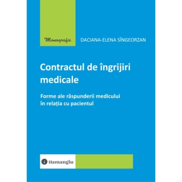 Pornind de la tema centrala ilustrata in titlul cartii in paginile acesteia am incercat o dezbatere a naturii raporturilor dintre medic si pacient plasand ca obiect al analizei obligatiile medicului in raport cu drepturile pacientului Prin identificarea elementelor contractului de ingrijiri medicale am urmarit atat recunoasterea demnitatii pacientului cat si necesitatea protejarii independentei profesionale a medicilor care fara sa fie intimidati prin 