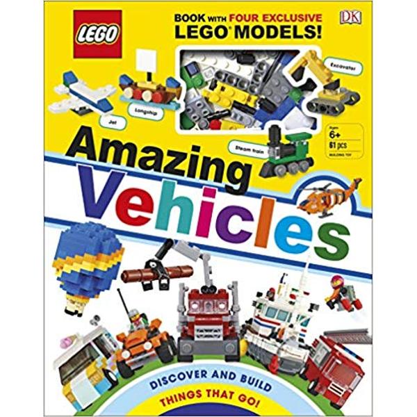 Discover the worlds most incredible things that go with specially commissioned LEGO® models Children will love learning about their favourite modes of transport including airplanes trains boats cars and even futuristic and fantasy vehicles LEGO® Amazing Vehicles is packed full of fascinating facts and images of more than 100 models of cool things that go Best of all it comes with 61 bricks to build four exclusive LEGO mini-vehiclesColourful 