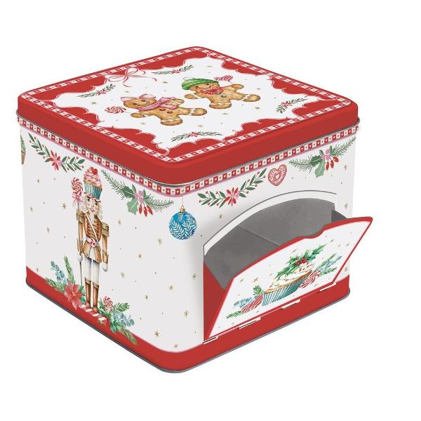 Adaug&259; un plus de farmec &537;i culoare s&259;rb&259;torilor cu aceast&259; cutie metalic&259; decorativ&259; din colec&539;ia Sweet Christmas de la Easy Life Confec&539;ionat&259; din material rezistent 