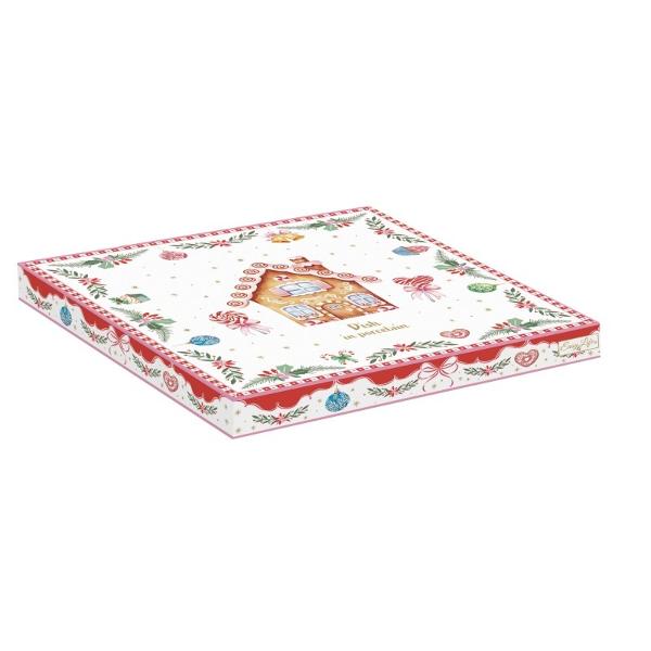 Adaug&259; un strop de dulcea&539;&259; &537;i magie meselor tale festive cu acest platou din por&539;elan fin parte din colec&539;ia Sweet Christmas de la Easy Life Cu o form&259; adorabil&259; de inim&259; &537;i decorat 
