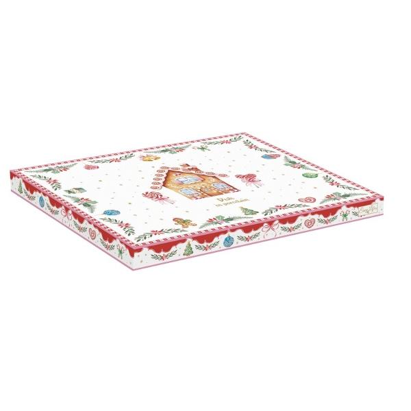Îmbog&259;&539;e&537;te mesele festive cu acest platou din por&539;elan fin parte din colec&539;ia Sweet Christmas de la Easy Life Cu o form&259; adorabil&259; de cas&259; din turt&259; dulce &537;i decorat cu strong 