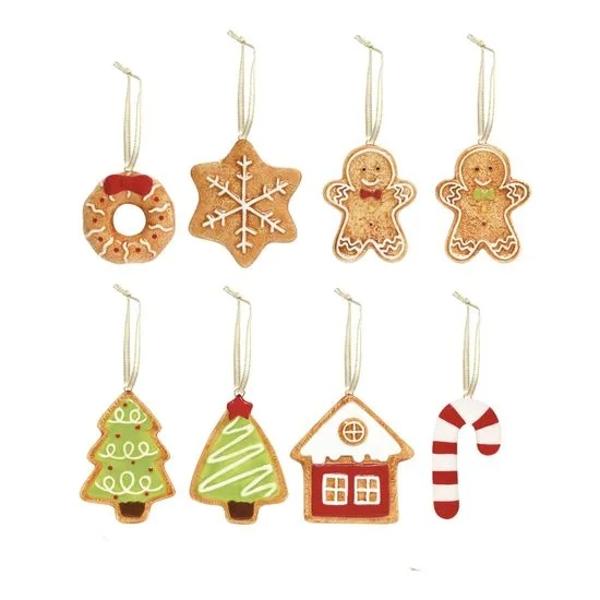 Adaug&259; un strop de magie s&259;rb&259;torilor cu aceste decora&539;iuni din ceramic&259; în form&259; de fursecuri sau ajutoarele Mo&537;ului parte din colec&539;ia Christmas Decorations de la Easy Life Fiecare decora&539;iune este un detaliu delicat perfect pentru a 