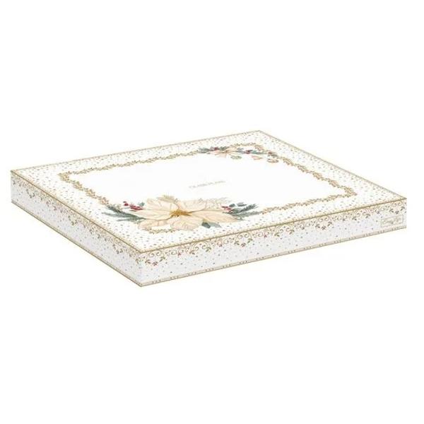 Adaug&259; un strop de elegan&539;&259; &537;i str&259;lucire meselor tale festive cu acest platou din sticl&259; auriu parte din colec&539;ia White Elegance de la Easy Life Cu o form&259; delicat&259; de floare de 