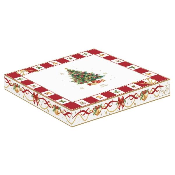 Îmbog&259;&539;e&537;te decorul mesei de s&259;rb&259;tori cu acest platou din por&539;elan în form&259; de brad parte din colec&539;ia Christmas Tale de la Easy Life Realizat din por&539;elan fin de înalt&259; calitate 
