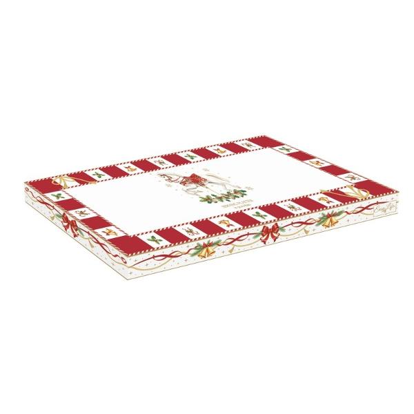 Adaug&259; elegan&539;&259; &537;i spirit festiv meselor de s&259;rb&259;toare cu acest platou rafinat din por&539;elan fin parte din colec&539;ia Christmas Tale de la Easy Life Cu un design în nuan&539;e de alb &537;i 