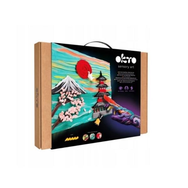 Transforma cultura japoneza intr-o experienta artistica 3DCreeaza-ti propria lucrare inspirata din Japonia cu acest set DIY complet perfect pentru relaxare si exprimare creativa Folosind lutul usor Air Clay si o panza de calitate poti modela si picta cele mai emblematice elemente ale Japoniei – de la peisaje traditionale la simboluri culturale Ideal pentru adulti adolescenti si activitati de familieCe contine setulPanza din bumbac 