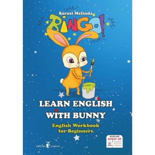 Caiet de lucru pentru invatarea limbii engleze incepatori clasa 0Learn English with Bunny este un caiet de lucru pentru incepatori care este potrivit si pentru cei din clasele pregatitoare Copiii sunt introdusi in tainele limbii engleze prin exercitii interesante si atractive Caietul este astfel structurat incat face posibila exersarea continua a notiunilor si expresiilor precum si a introducerii diverselor situatii de comunicare Varietatea exercitiilor de 