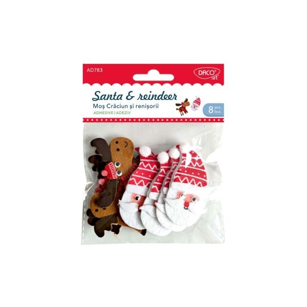Adaug&259; spiritul s&259;rb&259;torilor în crea&539;iile tale cu setul Mo&537; Cr&259;ciun &537;i Reni&537;orii DACO Acest set con&539;ine 8 piese din fetru autoadeziv perfecte pentru a crea decora&539;iuni de Cr&259;ciun pline de farmec Cu personaje simpatice precum Mo&537; Cr&259;ciun &537;i renii s&259;i aceste accesorii sunt ideale pentru a transforma orice proiect DIY într-o poveste festiv&259;p data-start441 