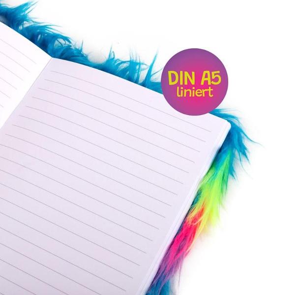 Un caiet extrem de rezistent cu un efect colorat uau Coperta pufoas&259; din blan&259; 100 poliester &537;i ochii cool fac din acest caiet atr&259;g&259;tor un companion zilnicPretul afisat este per bucata 