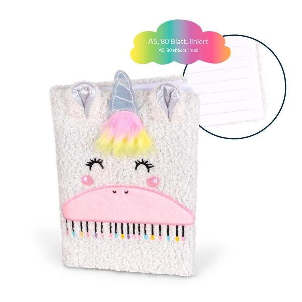 Cau&539;i o agenda cu totul speciala Atunci acest caiet pufos &537;i fermec&259;tor cu unicorn este exact ceea ce cau&539;i Coperta din blan&259; moale &537;i lânoas&259; cu aplica&539;ie cu urechi str&259;lucitoare corn irizat &537;i coam&259; pufoas&259; face ca aceast&259; fa&539;&259; de unicorn s&259; fie unic&259; Paginile interioare liniate sunt perfecte pentru a-&539;i nota noti&539;ele gândurile &537;i amintirile Fie c&259; este vorba de o zi 