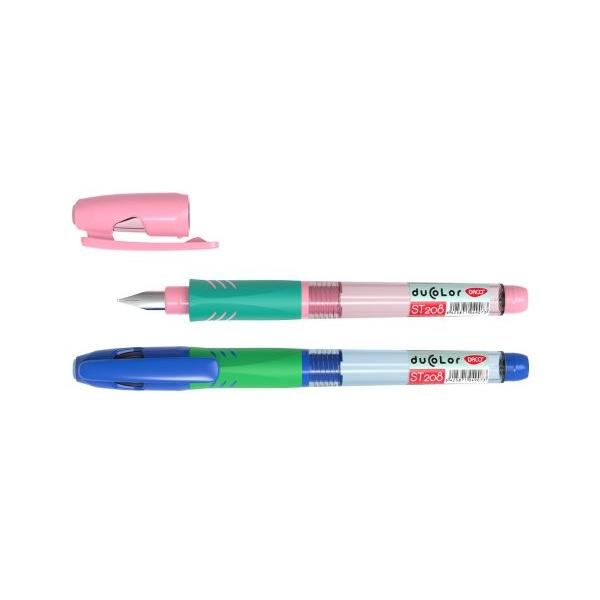 Stiloul DACO Duo Color ST208 îmbin&259; utilitatea cu un design vesel în culori atractive fiind perfect pentru &537;coal&259; birou sau acas&259; U&537;or &537;i ergonomic dotat cu peni&539;&259; fin&259; din iridiu acest stilou ofer&259; o experien&539;&259; de scris cursiv&259; &537;i pl&259;cut&259; Este compatibil cu patroni standard &537;i lungi ceea ce îi confer&259; flexibilitate &537;i autonomie de lung&259; durat&259;&11088; 