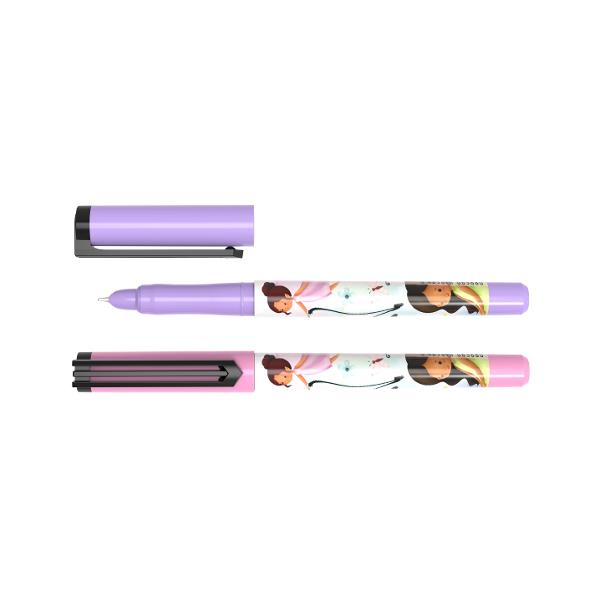 Stiloul Zâne ECADA aduce un plus de magie &537;i culoare activit&259;&539;ilor zilnice Cu un design inspirat din basmele cu zâne &537;i un corp din plastic u&537;or acest stilou este perfect pentru &537;coal&259; acas&259; sau birou Peni&539;a fin&259; F este ascuns&259; pentru un aspect compact &537;i protec&539;ie suplimentar&259; asigurând totodat&259; un scris sub&539;ire &537;i uniform&11088; Caracteristici 